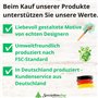 Lot de 20 serviettes de table en papier décoratives pour 80e anniversaire Eucalyptus avec inscription en allemand « Schön, dass 