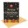 Lot de 24 cartes de Noël dorées – Carte épaisse avec finition dorée spéciale avec enveloppes kraft recyclées