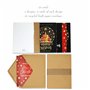 Lot de 24 cartes de Noël dorées – Carte épaisse avec finition dorée spéciale avec enveloppes kraft recyclées