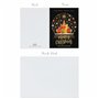 Lot de 24 cartes de Noël dorées – Carte épaisse avec finition dorée spéciale avec enveloppes kraft recyclées