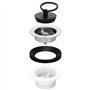 AQUADE 423-AQ Bonde de vidage ½ x 44 mm Ø 70 mm avec Bouchon et Anse en Acier Inoxydable, évier de Cuisine, Douche