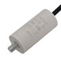 Lumonic Condensateur de démarrage avec Fil 25cm I 3µF 450V I 26x55mm I 3uF I Condensateur de moteur avec boîtier en plastique I