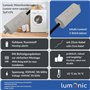Lumonic Condensateur de démarrage avec Fil 25cm I 3µF 450V I 26x55mm I 3uF I Condensateur de moteur avec boîtier en plastique I 