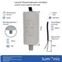 Lumonic Condensateur de démarrage avec Fil 25cm I 5µF 450V I 26x55mm I 5uF I Condensateur de moteur avec boîtier en plastique I 