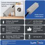 Lumonic Condensateur de démarrage avec Fil 25cm I 5µF 450V I 26x55mm I 5uF I Condensateur de moteur avec boîtier en plastique I 