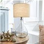LOBERON Lampe de table Préline - Pied soufflé à la bouche - Design intemporel - Lampe de table - Accessoire d'intérieur - Verre 