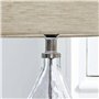 LOBERON Lampe de table Préline - Pied soufflé à la bouche - Design intemporel - Lampe de table - Accessoire d'intérieur - Verre 