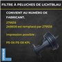 LICHTBLAU Filtre à peluches pour machine à laver Gorenje 279538 - Filtre à peluches 249808 PS-08 KPL