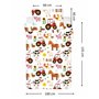 Theonoi Parure de lit complète pour enfant - Housse de couette 100 x 135 cm et taie d'oreiller 40 x 60 cm - En coton - Certifié 