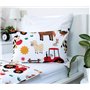Theonoi Parure de lit complète pour enfant - Housse de couette 100 x 135 cm et taie d'oreiller 40 x 60 cm - En coton - Certifié 