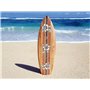 Seestern Sportswear Deko 1865 Planche de surf décorative en bois 50 cm de long Design aérographe Surf Surf