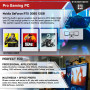 SYSTEMTREFF PC Gamer Basique AMD Ryzen 5 8400F 6x4.7GHz | Nvidia RTX 3060 12 GB | 1To M.2 NVMe | 32Go DDR5 RAM | Windows 11 | Or