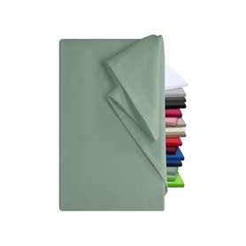 npluseins Drap plat sans élastique - Drap de ménage dans de nombreuses couleurs et tailles - 100 % coton - Environ 150 x 250 cm