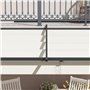 Outsunny Tonnelle d'environ 3 x 3 m - Pergola Coupe-Vent - Toit de terrasse - Montage Mural - Toit réglable - pour Jardin, terra