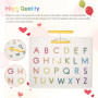 Hautton Tableau Magnétique de Lettres pour Enfants, Jouet Éducatif et Innovant, Améliorer la Tenue du Crayon, pour Anniversaire,
