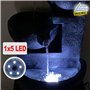 AMUR Fontaine de Jardin Solaire avec Batterie Lithium et Éclairage LED - Cascade Bols Trois Niveaux Relaxante et Élégante