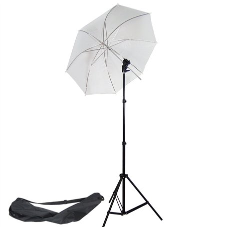 DynaSun W968S Kit d'éclairage pour Studio Photo/Vidéo avec Trépied + Douille + Parapluie et Sac pour Flash Cobra Esclave