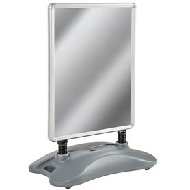 tectake® Stop trottoir exterieur Panneau affichage - Porte affiche Format A1 Double face Films de protection - Panneau publicita