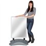 tectake® Stop trottoir exterieur Panneau affichage - Porte affiche Format A1 Double face Films de protection - Panneau publicita