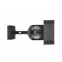 HALTERUNGSPROFI LSSL2 Lot de 2 supports muraux pour haut-parleurs jusqu'à 15 kg Noir