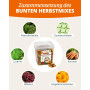 petifool Aliments complémentaires pour rongeurs Mélange d'automne coloré - Nourriture Naturelle et Saine pour Lapins - 650 g