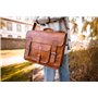 Gusti Sac en Cuir Homme - Leon Porte Document Homme Cuir - Sac Bandoulière Femme Guess - Sac Business Homme - Sac Messager Homme