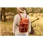 Gusti Sac à dos en cuir - Gary 13" Sac à dos Sac de jour Sac d'extérieur Cuir véritable Homme/Femme