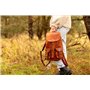 Gusti Sac à dos en cuir - Gary 13" Sac à dos Sac de jour Sac d'extérieur Cuir véritable Homme/Femme