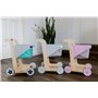 Kindsgut Chariot en Bois pour Jeunes Enfants, Accessoires de Magasin, Design Simple et Couleurs discrètes, Gris