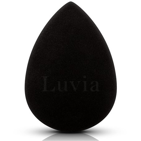 Luvia Éponge mélangeuse de beauté – Œuf de maquillage – Éponge extra douce – En noir intemporel – Éponge cosmétique