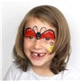 KOH Lot de 6 pinceaux de maquillage pour enfants avec instructions (français non garanti), Halloween, soirées déguisées et carna
