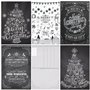 Edition Colibri 50 cartes postales de Noël: NOIR et BLANC Série de 50 cartes de Noël nostalgiques (5 motifs x 10 pièces = 50 piè