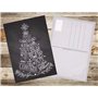 Edition Colibri 50 cartes postales de Noël: NOIR et BLANC Série de 50 cartes de Noël nostalgiques (5 motifs x 10 pièces = 50 piè