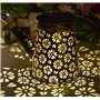 Arrosoir solaire à LED - Lanterne solaire blanc chaud avec batterie - Lampe de jardin - Lanterne solaire