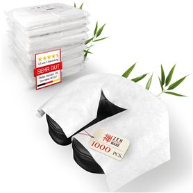 ZEN - 1000x lingettes jetables pour fentes nasales pour tables de massage — coussinets jetables en non-tissé pour appui-tête des
