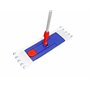 HELOME Lot de 10 serpillères en microfibre avec bandes abrasives – Housses de rechange professionnelles pour porte-balai de 40 c