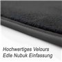 Tapis de sol conducteur en velours pour Opel Zafira C Tourer (tous) 2011-2019 Qualité d'origine Noir