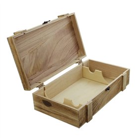 Caisse à vin « rustique » en bois