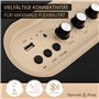 Bennett & Ross BB-860BK Blackmore Haut-Parleur Bluetooth rétro en Cuir - Haut-Parleur Vintage avec 2X 30W - Speaker Entrée USB a
