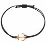 Selfmade Jewelry Bracelet Femme Ancre Or Rose Bracelet Macramé Fait Main Taille Ajustable Y compris emballage cadeau