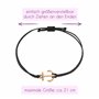Selfmade Jewelry Bracelet Femme Ancre Or Rose Bracelet Macramé Fait Main Taille Ajustable Y compris emballage cadeau