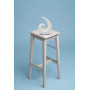 Sculpture élégante en céramique - décoration Moderne en Blanc à crème - Spirale décorative de 20 cm de Haut - Convient également
