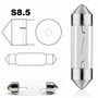 LIGHTWORLD24 Lot de 10 ampoules navettes 24V 5W C5W SV8,5 45mm Éclairage de plaque minéralogique Ampoule de rechange pour camion