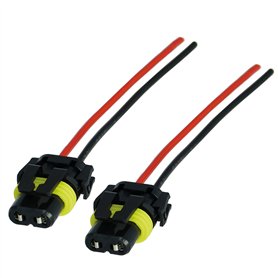L & P Car Design Lot de 2 HB4 9006 Prise Phare Douille Ampoule HB4 Connecteur HB4 femelle Adaptateur HB4 pour Lampe Voiture Phar