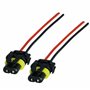 L & P Car Design Lot de 2 HB4 9006 Prise Phare Douille Ampoule HB4 Connecteur HB4 femelle Adaptateur HB4 pour Lampe Voiture Phar