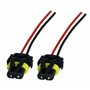 L & P Car Design Lot de 2 HB4 9006 Prise Phare Douille Ampoule HB4 Connecteur HB4 femelle Adaptateur HB4 pour Lampe Voiture Phar