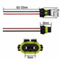 L & P Car Design Lot de 2 HB4 9006 Prise Phare Douille Ampoule HB4 Connecteur HB4 femelle Adaptateur HB4 pour Lampe Voiture Phar