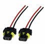 L & P Car Design Lot de 2 HB3 9005 Prise Phare Douille Ampoule HB3 Connecteur HB3 femelle Adaptateur HB3 pour Lampe Voiture Phar