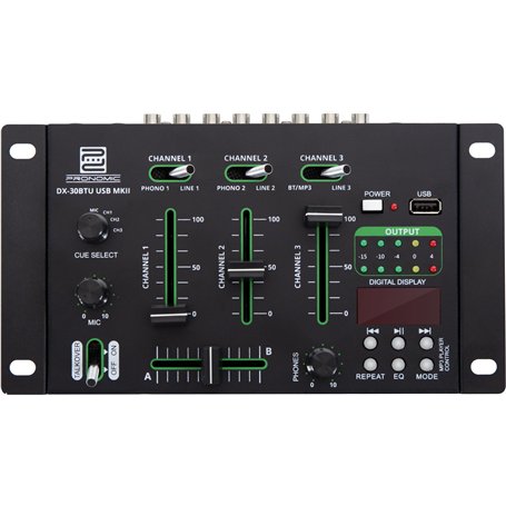 Pronomic DX-30BTU USB MKII DJ table de mixage