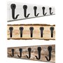 FUXXER Lot de 10 crochets classiques en fer - 39 x 22 mm - Noir